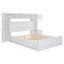 Lit en bois avec armoire tout-en-un, tablette et prises, lit gigogne-584583380