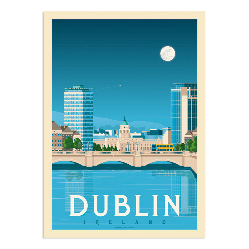 Dublin by Olahoop - No Frame Print, 70cm H x 50cm W