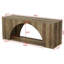 Console en bois avec tablettes de rangement, canapé d'entrée moderne 62,99 po