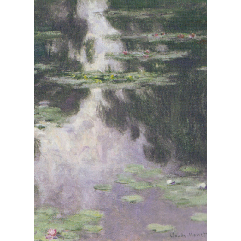 «Water Lilies Nympheas 1907» par Claude Monet, reproduction d'art graphique sur papier sans cadre