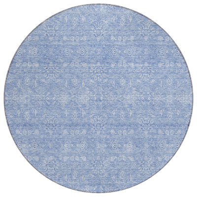 Tapis ivoire rond 8 po