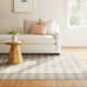 Lavande Plaid Wool Area Rug