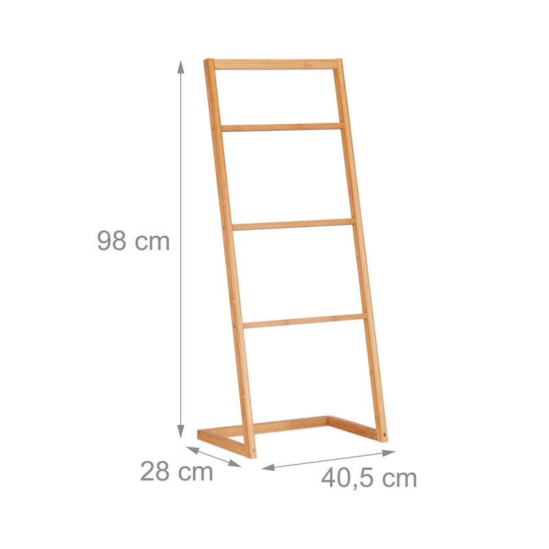 Avilla Wood 4 Freestanding Towel Stand