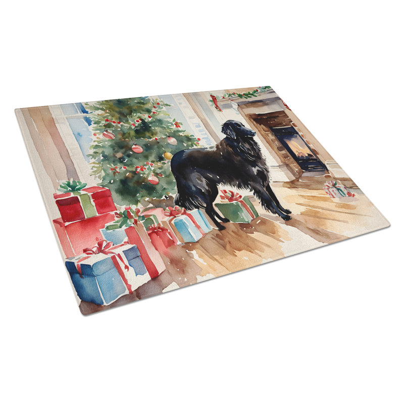 Grande planche à découper en verre à plat Flat Retriever