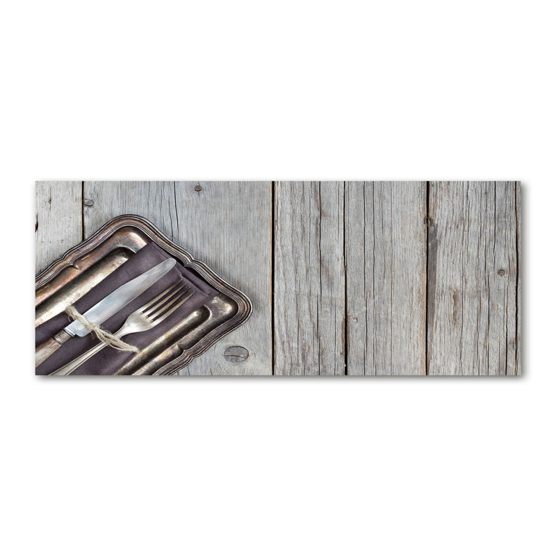 Cutlery on Boards 1 Piece Wall Art on Canvas
