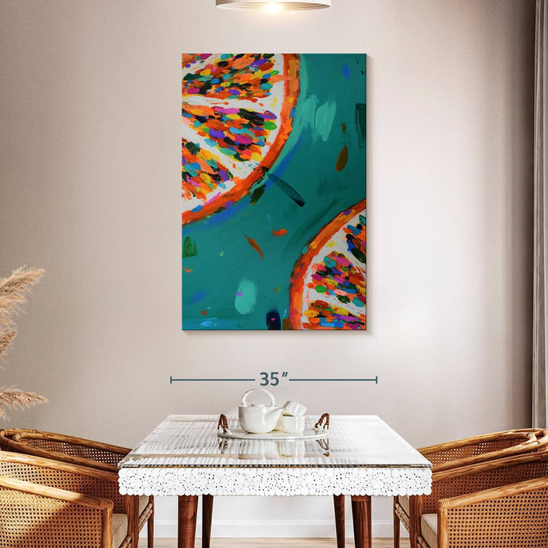 Yarlin Two Oranges, 48" H x 32" W