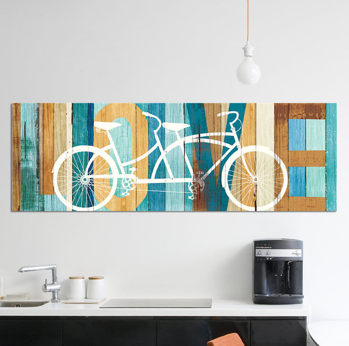«Beachscape Series: Love I», impression sur toile, H 20 po x l 60 po x P 1,5 po, Toile tendue