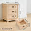 46cm W Manufactured Wood Bedside Table
