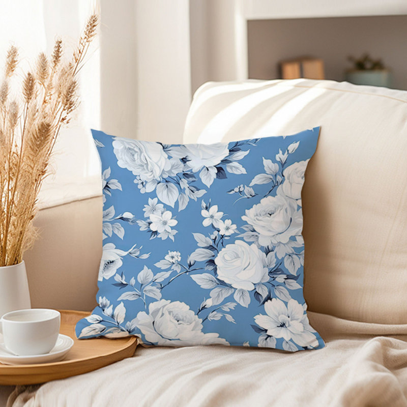 Floral Winter Blue Flowers IX Shabby Elegance