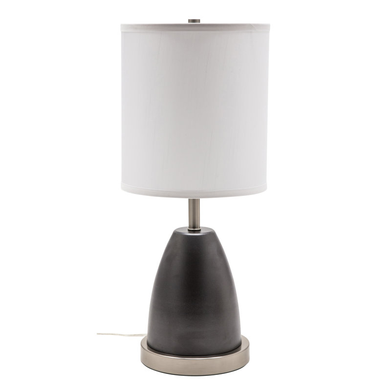 Rupert Table Lamp, Granite/Nickel