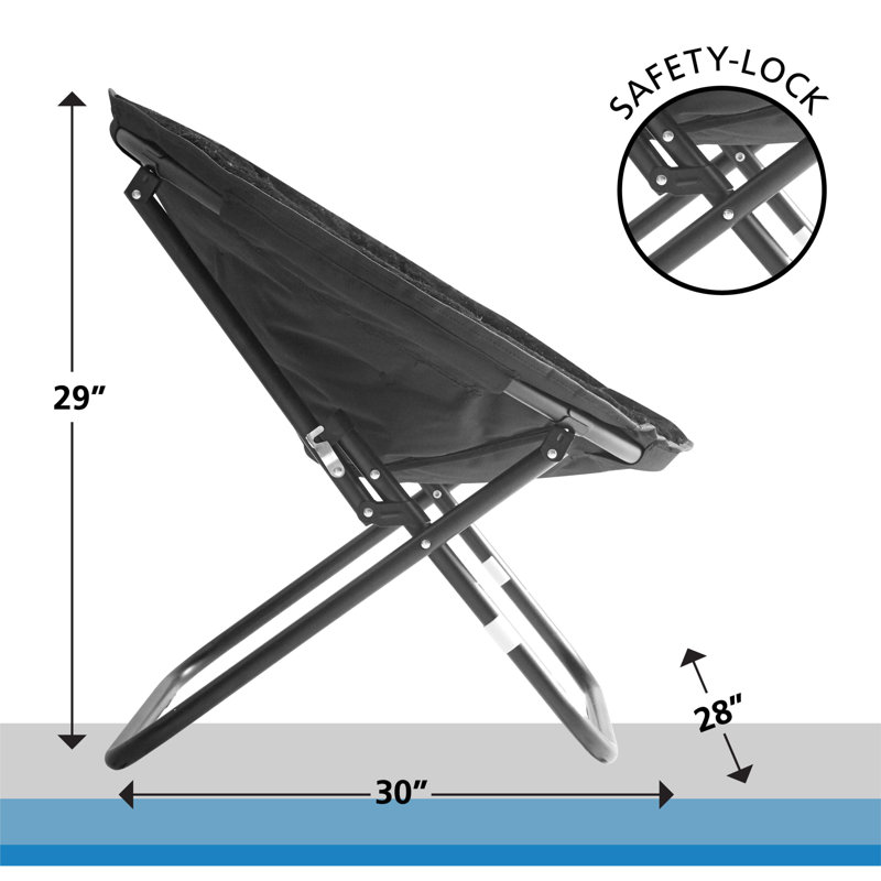 Fauteuil Papasan Giles, Black, Noir