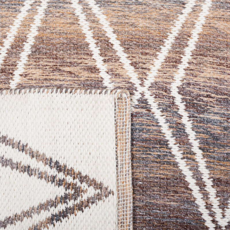 Kilim Hand Woven Performance Geometric Rug, Rectangle 5' x 8'