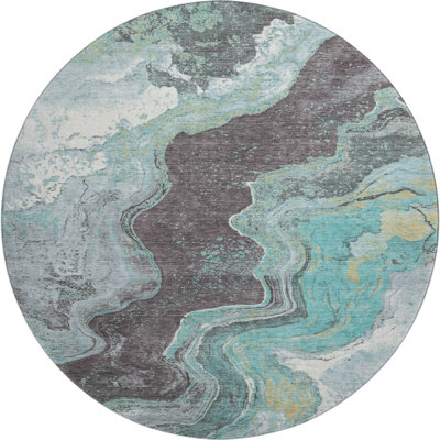 Premium Machine Washable Jakiyra AMF1907 Abstract Rug