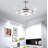 Ellman 36'' Bluetooth Ceiling Fan with LED Lights and Music Player-823089025