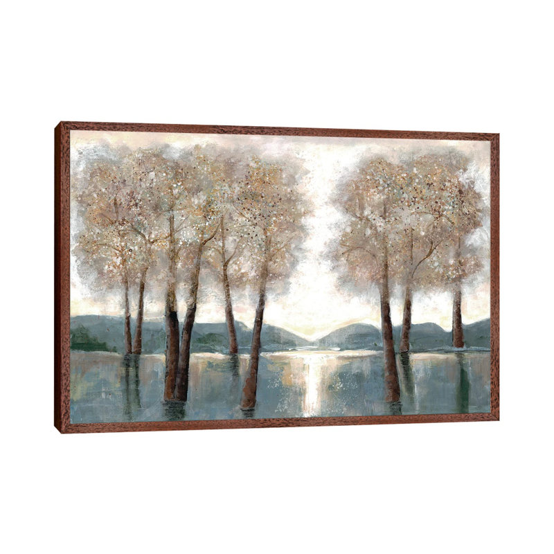 Approaching Woods - Print on Canvas, Classic Brown Wood Framed, 66.04 cm H x 45.72 cm W