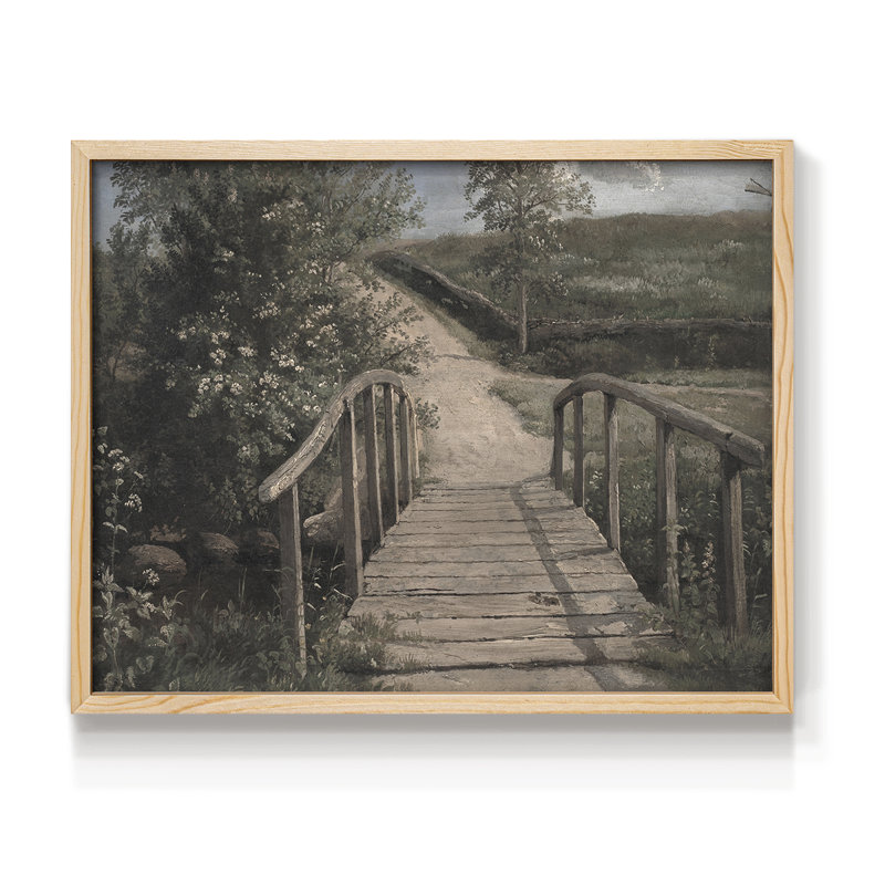 Paysages rétro - CD - reproduction encadrée - réarmable, H 8 po x l 10 po, Naturel