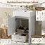 20.28'' Modern Bathroom Vanity with Ceramic Sink, Solid Wood Frame, and Drawer – Ideal for Small Bathrooms.-817324751
