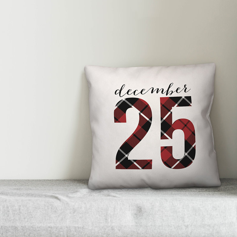  Coussin décoratif du 25 décembre, 20 po x 20 po, Extérieur