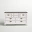 Commode 8 tiroirs Colburn - Blanc brossé