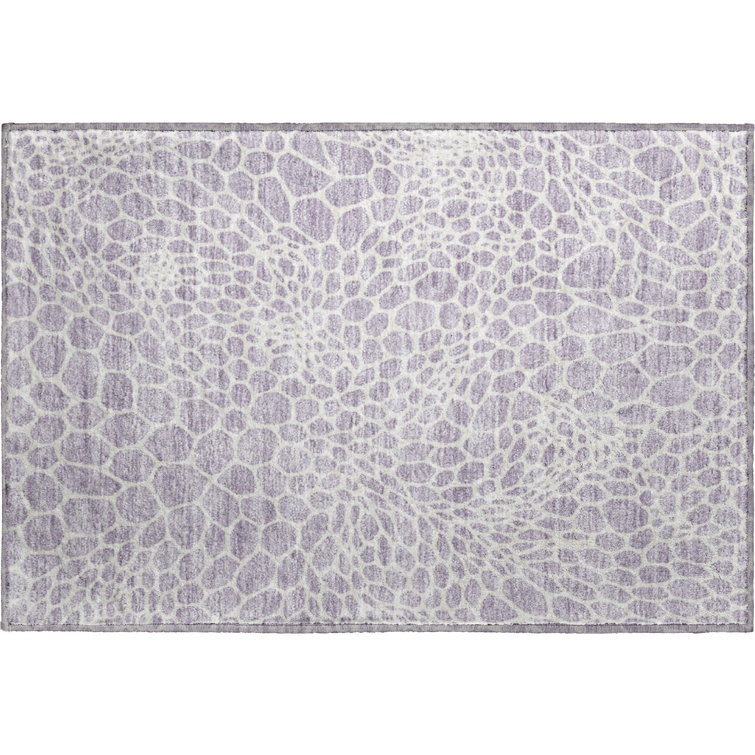 Premium Machine Washable Prisco Lilac Rug
