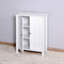 Armoire de rangement pour salle de bain avec tablette réglable à double porte