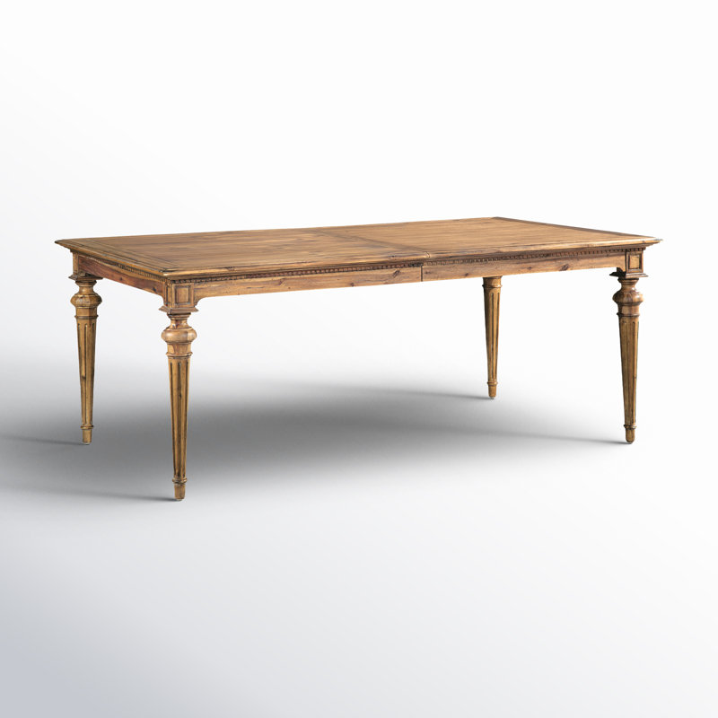 Veronica Extendable Unfinished Solid Wood Dining Table