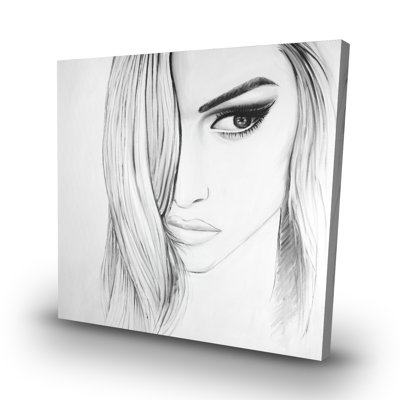 portrait - 32"x32" art on canvas