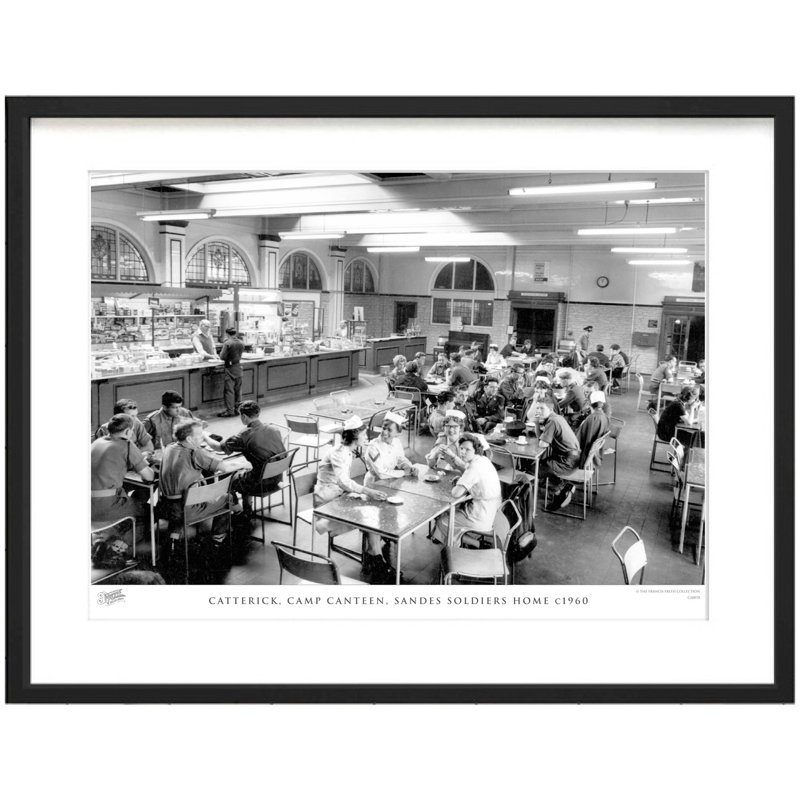Catterick, Camp Canteen, Sandes Soldiers Home C1960 - Single Picture Frame Print, 60cm H x 80cm W x 2.3cm D