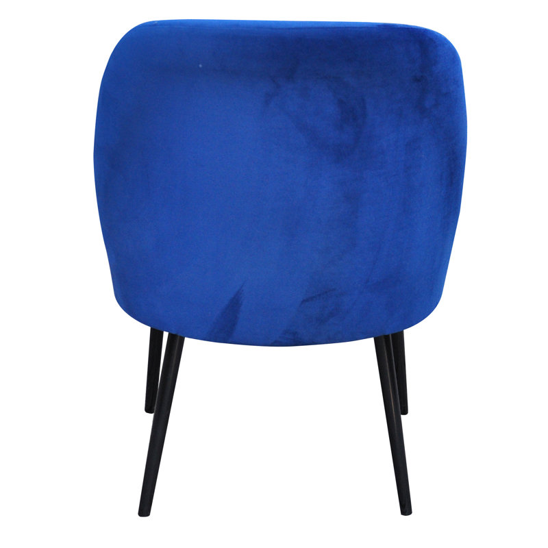 46cm H Upholstered Side Chair, Blue