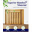 Silverware Organiser - Organisateur de tiroir de cuisine en bambou extensible pour les ustensiles de cuisine et les couverts, organisateurs de cuisine robustes et épaissis et solution de rangement, grand, naturel