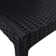 5-Piece Outdoor Dining Set with Square Dining Table and 2 Dining Side Chairs Weave Design