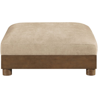 Futch Chenille Fabric Upholstered Modular Ottoman