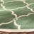 Fromm Geometric Green/Creme Area Indoor/Outdoor Area Rug-1820024440