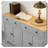 Nordic Style Buffet Sideboard Storage Drawers Adjustable Shelves Anti-Tipping-2050841785