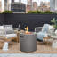 Aegean 24" Round Steel Propane Fire Pit Table with Hidden Tank Storage by Real Flame-95635477