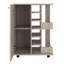 Chariot-bar, quatre roulettes, armoire à une porte, deux tablettes extérieures-1637482548
