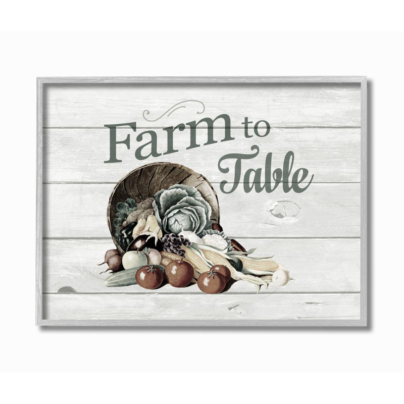« farm to table legumes rustique », reproduction d’art en bois texturé par le samedi soir, impression sur bois