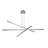 3-Light Linear LED Pendant Light In Brushed Chrome, Dimmable Modern Chandelier