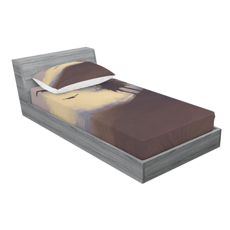 Microfiber Sheet Set, Twin Sheet Set with 1 Pillowcase