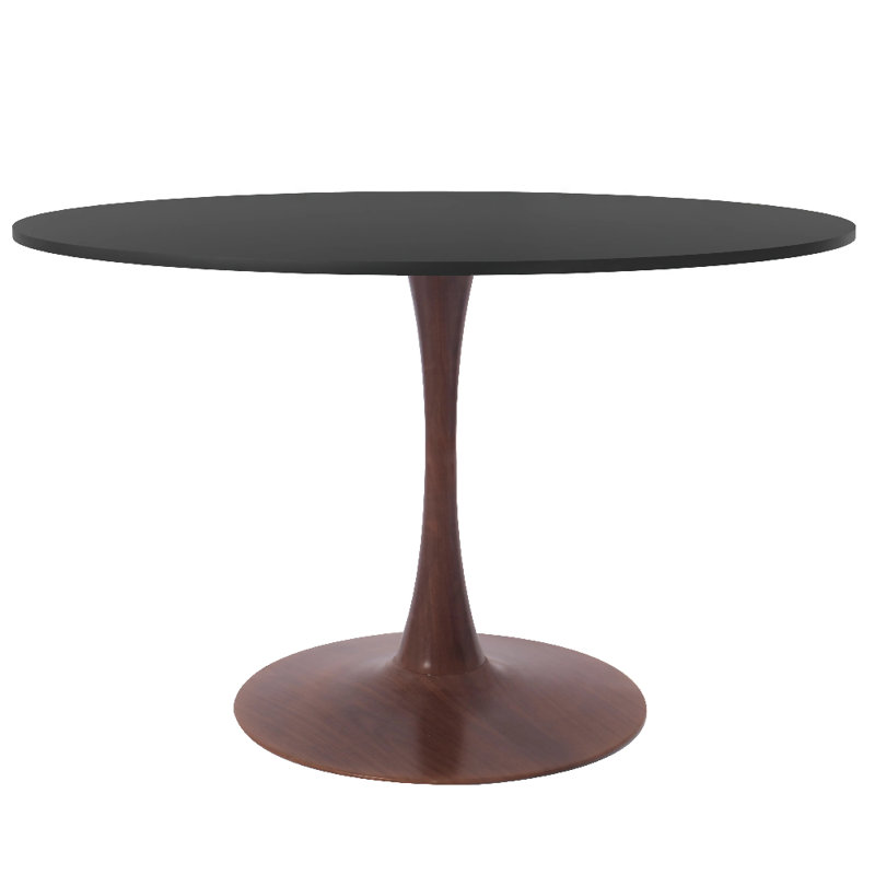 Table de salle à manger Hallett, H 29 po x L 24 po x l 24 po, Blanc marbré
