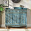 Console bleue en bois massif