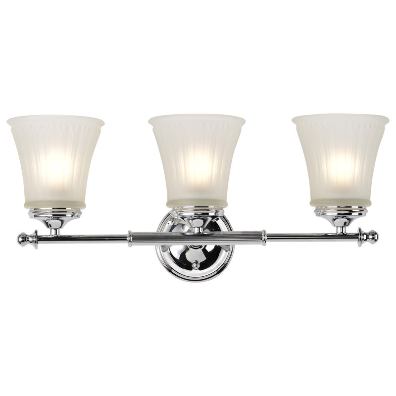 Hinde 3 - Light Dimmable Vanity Light, Polished Chrome