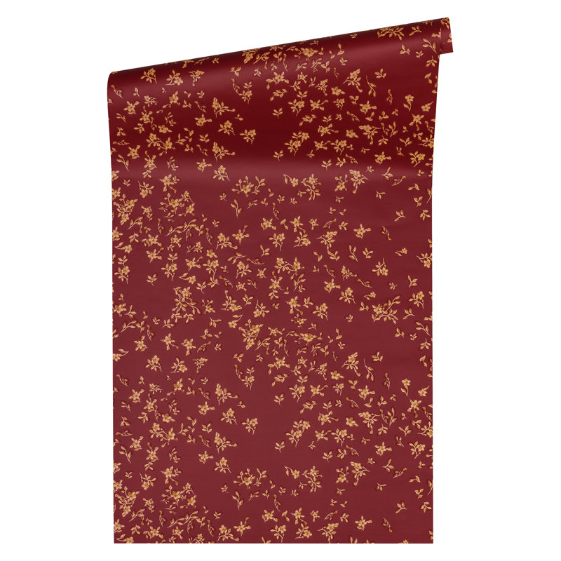 1005cm x 70cm Wallpaper Roll, Red/Beige/Brown