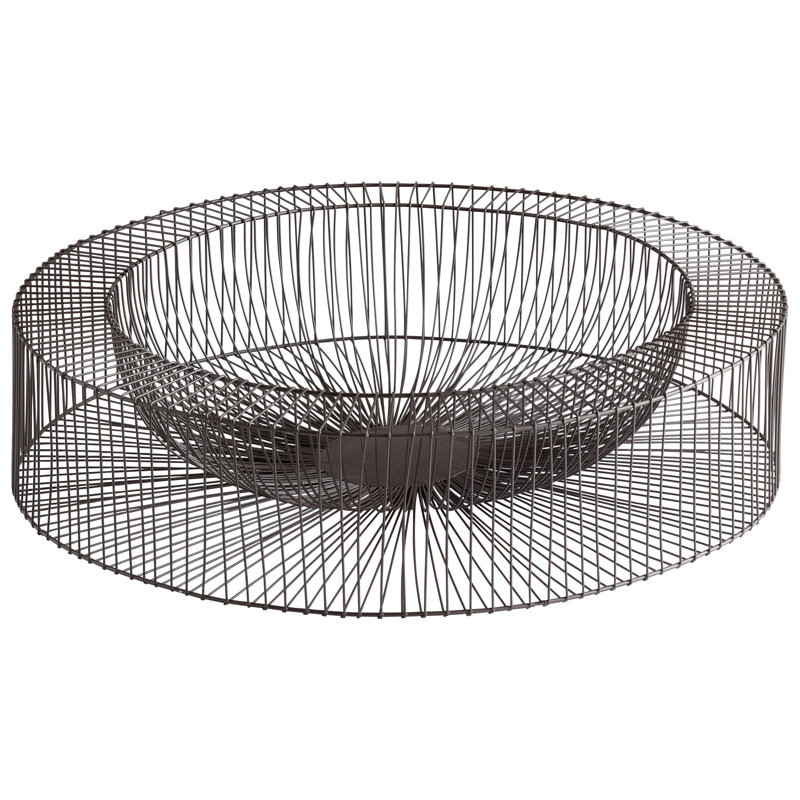 Cyan Design Wire Wheel Decorative Basket, 5" H x 21" W x 21" D