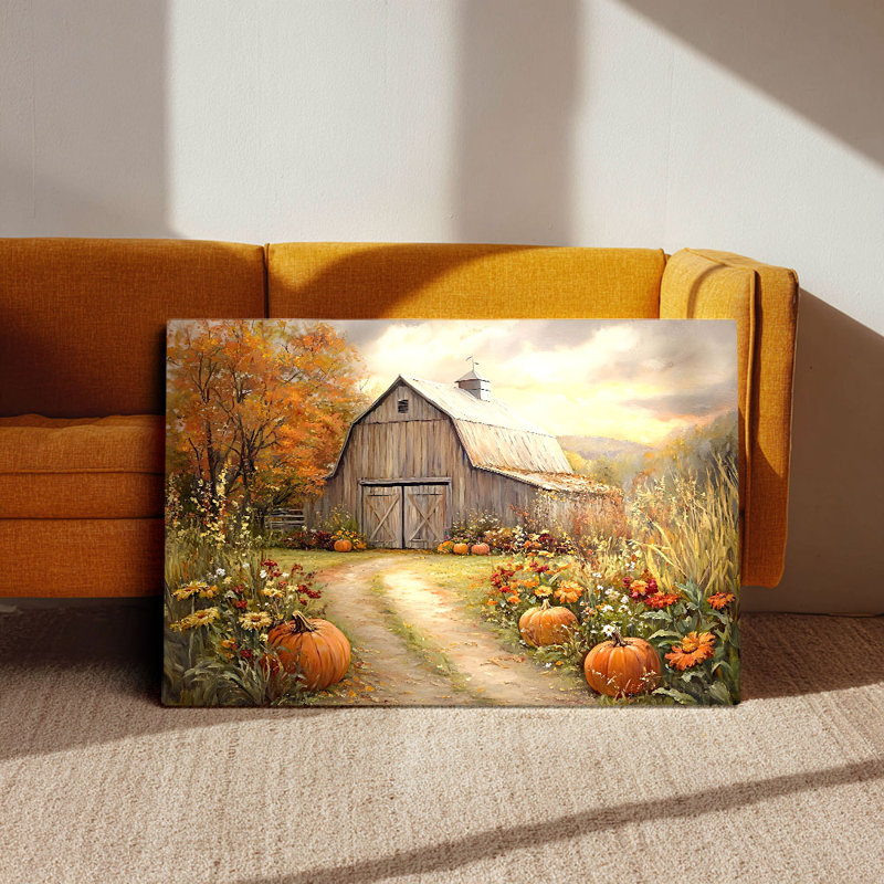 Cadre d'automne tendu sur toile d'automne, 24 * 18 pouces (60 * 45 * 2cm)