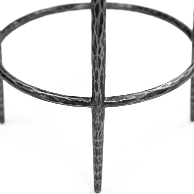 Tabouret à hauteur de comptoir Corrinne, Gris mat