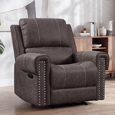 Caleb 38" W Faux Leather Recliner