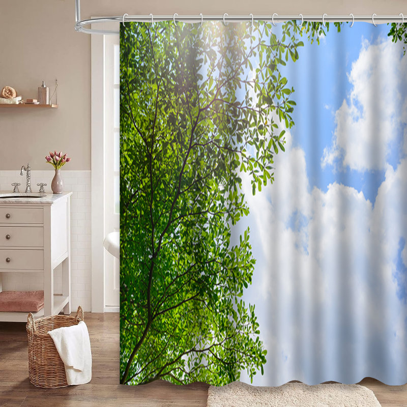 Magnifique rideau de douche avec 12 crochets, L 72 po x l 72 po