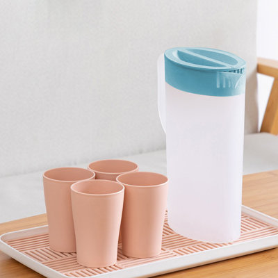 Water Bottle Plastic Cold Water Bottle Clear Plastic Bottles Tea Hot Cold Water Plastic Water Bottles Beverage Bottle Coffee Water Jar Iced Coffee Maker Summer