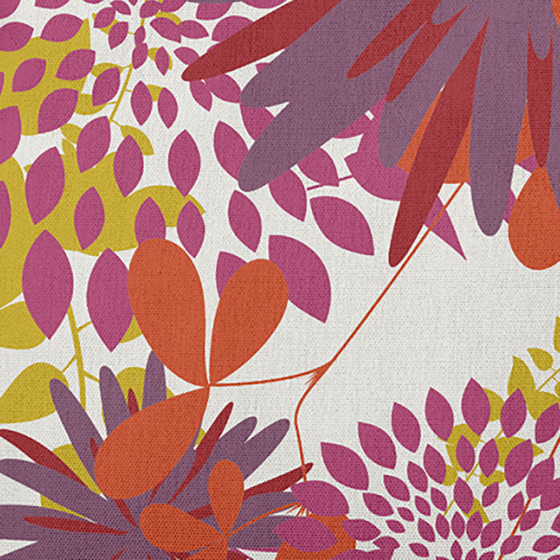 Floral Outdoor Reversible Throw Pillow, 18"H x 18"W, Square